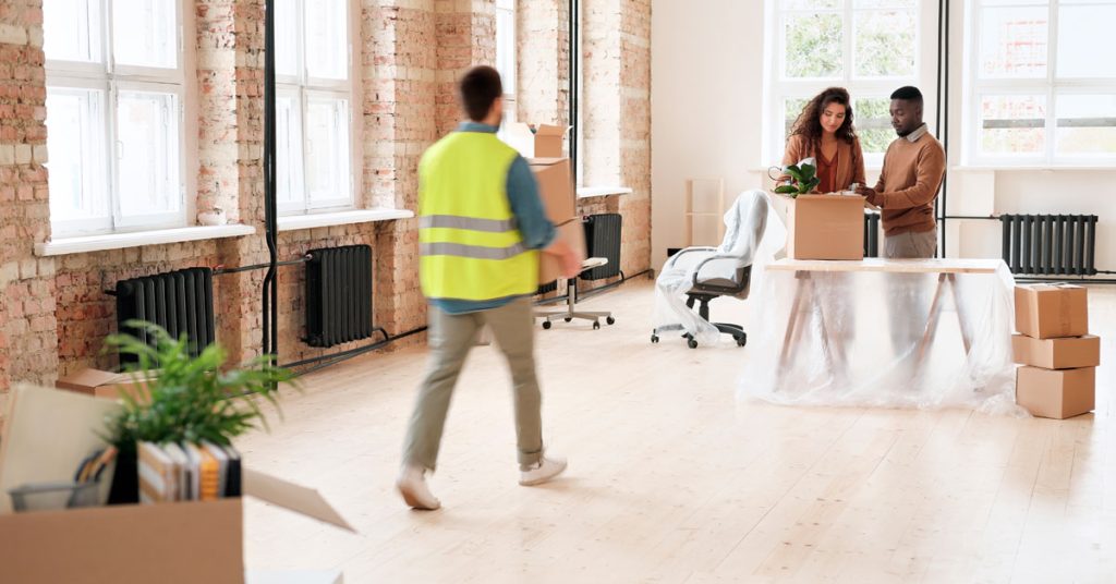 vaciado de oficinas del sector industial